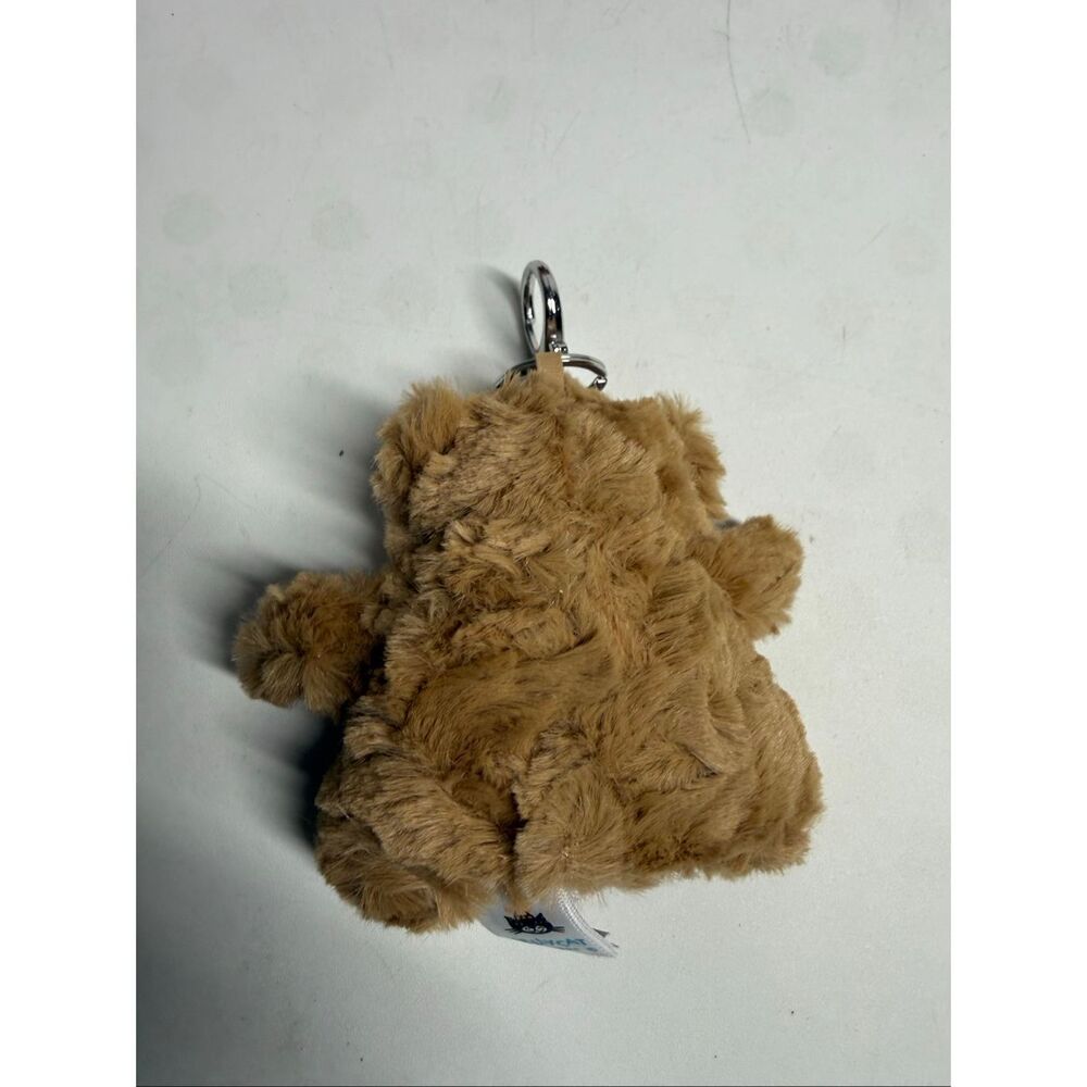 Jellycat Bartholomew Bear Bag Charm - Teddy Bear Plush Keychain - Picture 3 of 9